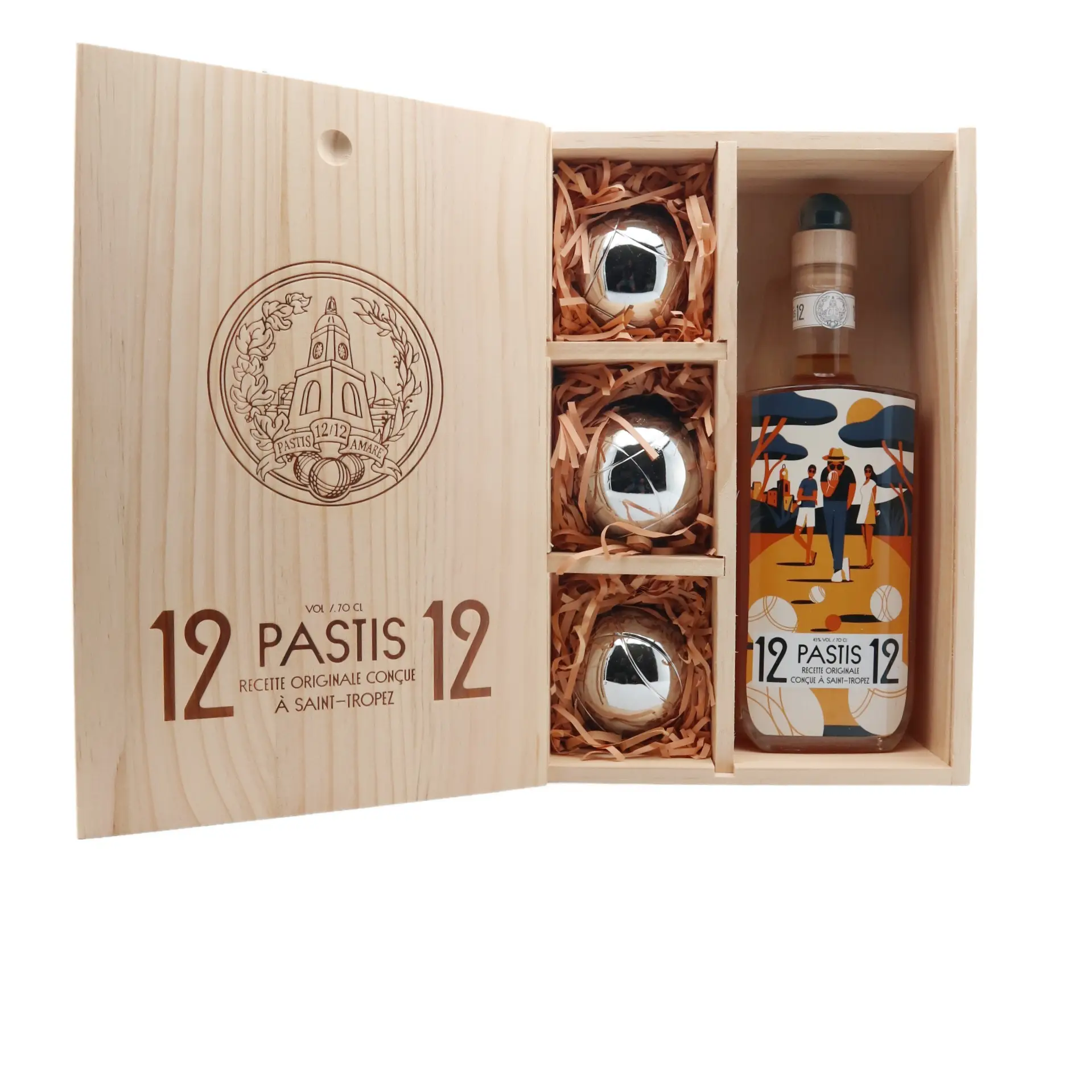Pastis 12/12 Saint Tropez Geschenkset "Petanque"