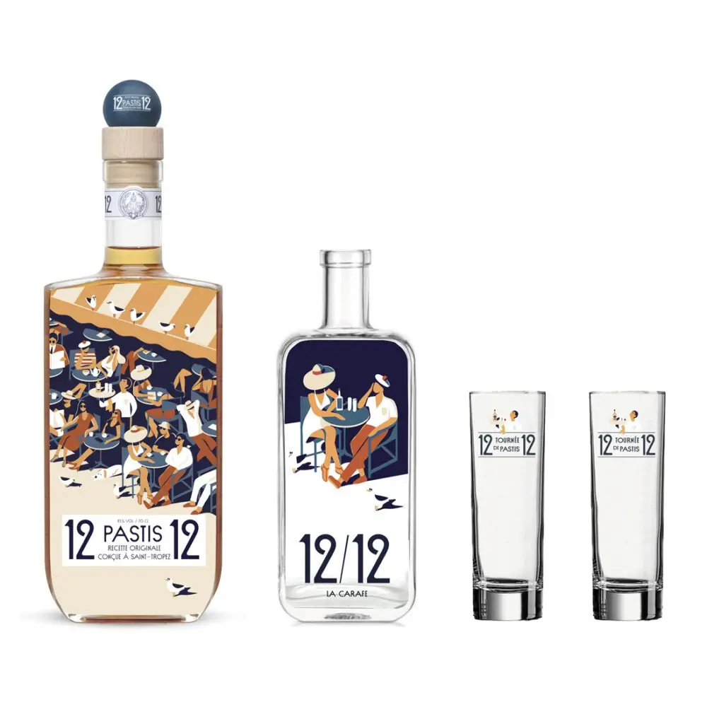 Pastis 12/12 Saint Tropez Geschenkset "Terasse – Bild 2
