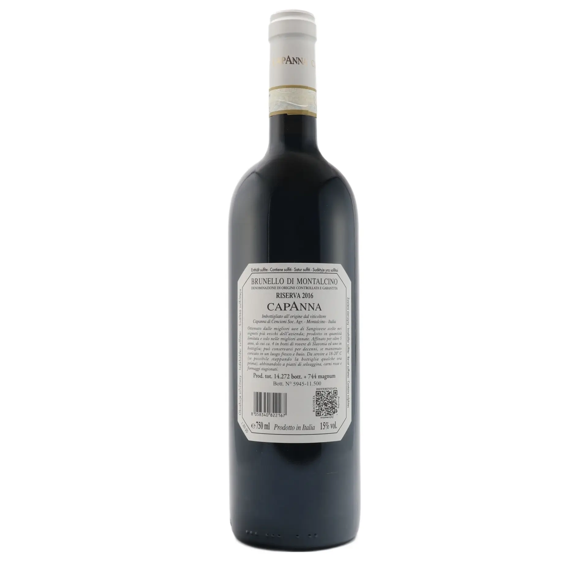 Capanna Brunello 2016 Toskana